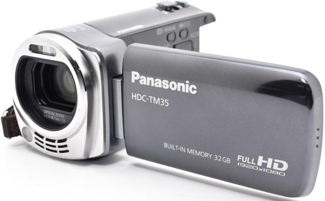 ビデオカメラ パナソニック Panasonic HDC-TM35 グレー 中古 少し訳アリ 新品SDカード付き 届いてすぐに使える 長期保証 18,060円