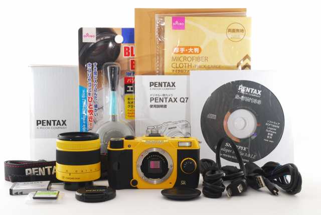 ペンタックス ミラーレス PENTAX Q7 レンズキット イエロー SDカード