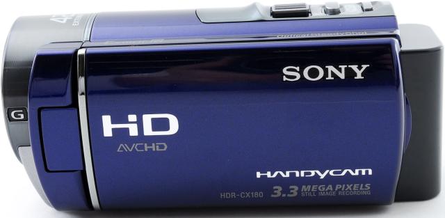 ソニー ビデオカメラ SONY HDR-CX180 (L) ブルー 中古 新品SDカード 