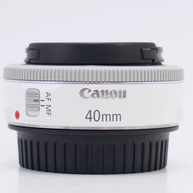 キヤノン 単焦点レンズ Canon EF40mm F2.8 STM ホワイト 中古 保証 美品