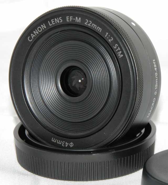 キャノン 単焦点レンズ Canon EF-M 22mm F2 STM ブラック 中古 保証 美品