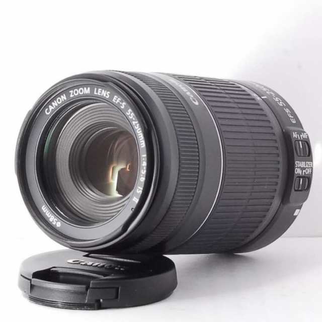 CANON おすすめ 望遠レンズ 保証 CANON キヤノン EF-S 55-250mm F3.5-5.6 IS II 中古