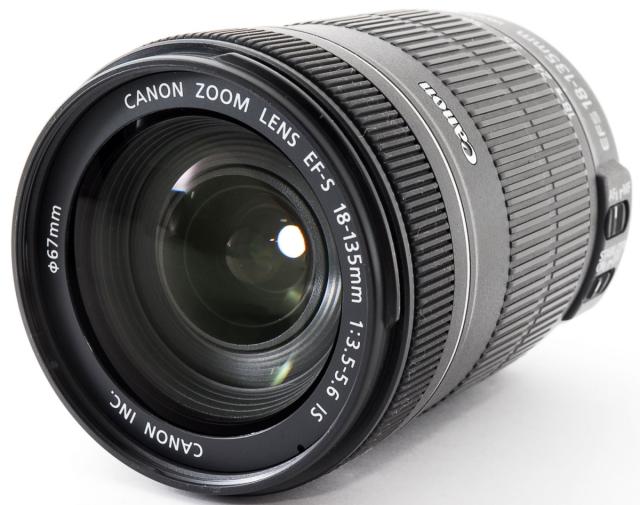 キヤノン 標準レンズ CANON EF-S18-135mm F3.5-5.6 IS 中古 長期保証 レンズフード付き 手振れ補正