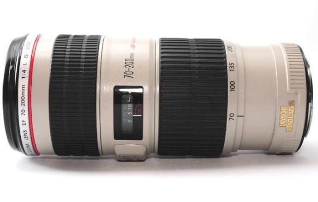 望遠レンズ 中古 保証 CANON キヤノン EF 70-200mm F4L IS USM 