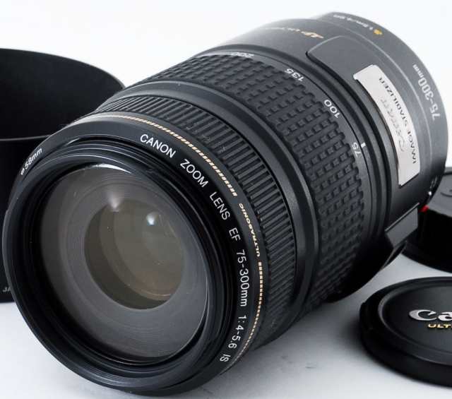 望遠レンズ 保証 CANON キヤノン EF 75-300mm F4-5.6 IS USM 特価販売