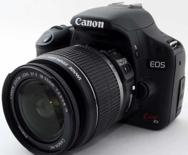 キヤノン デジタル一眼 Canon EOS Kiss X3 レンズキット 中古 新品SDカード付き 届いてすぐに使える