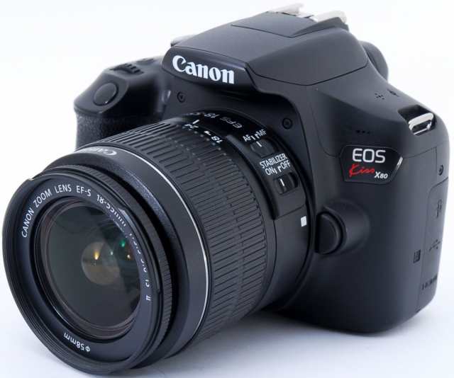 キヤノン デジタル一眼 CANON EOS Kiss X80 レンズキット Wi-Fi搭載 中古