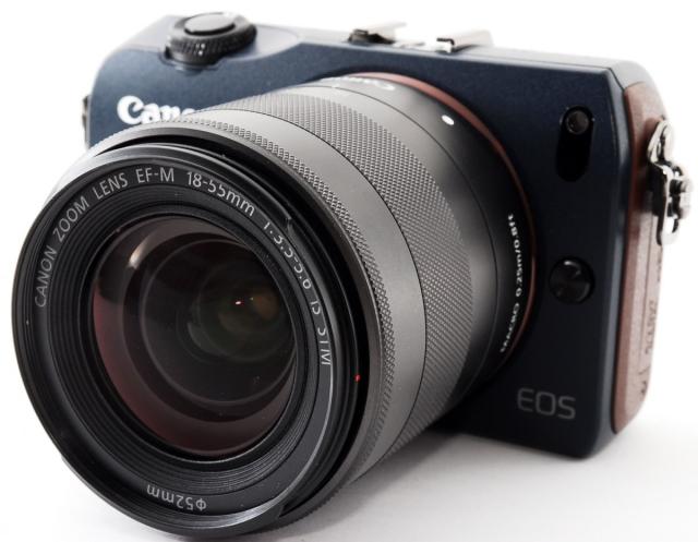 キヤノン ミラーレス CANON EOS M レンズキット ベイブルー 中古 新品