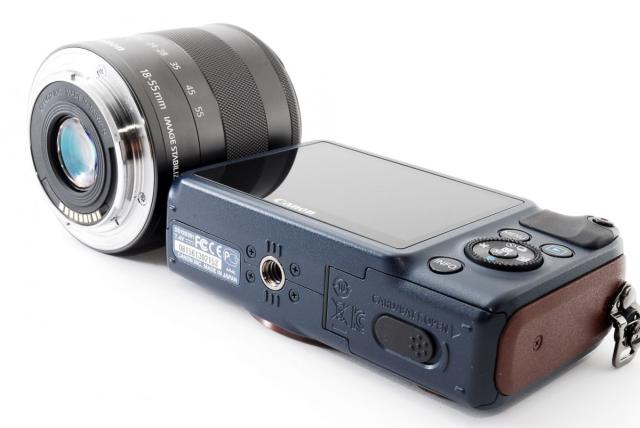 キヤノン ミラーレス CANON EOS M レンズキット ベイブルー 中古 新品