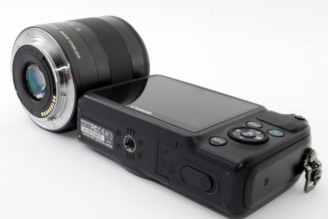 キヤノン ミラーレス CANON EOS M ブラック レンズキット 中古 新品SD