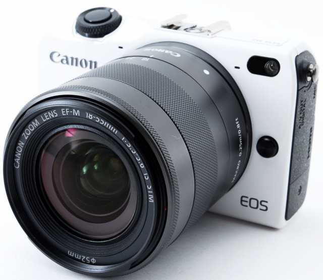 ミラーレス Wi-Fi搭載 CANON キヤノン EOS M2 レンズキット ホワイト