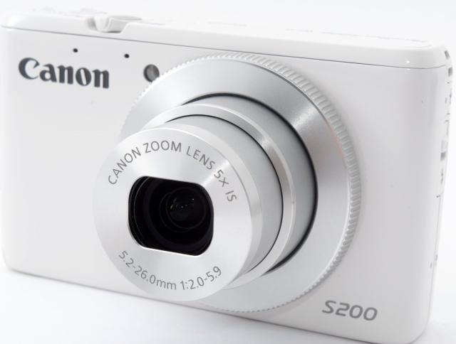 キヤノン コンデジ CANON PowerShot S200 ホワイト 中古 新品SDカード付き 届いてすぐに使える Wi-Fi搭載