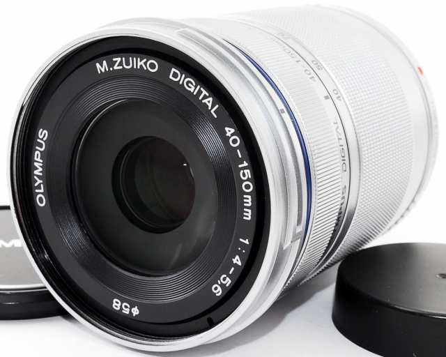 望遠レンズ 中古 美品 保証 OLYMPUS オリンパス M.ZUIKO DIGITAL ED 40-150mm R シルバー