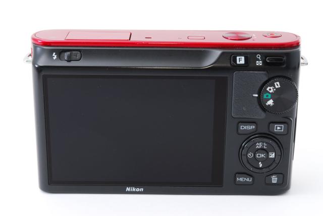 ニコン ミラーレス Nikon 1 J1 ダブルズームキット レッド 中古 新品SD
