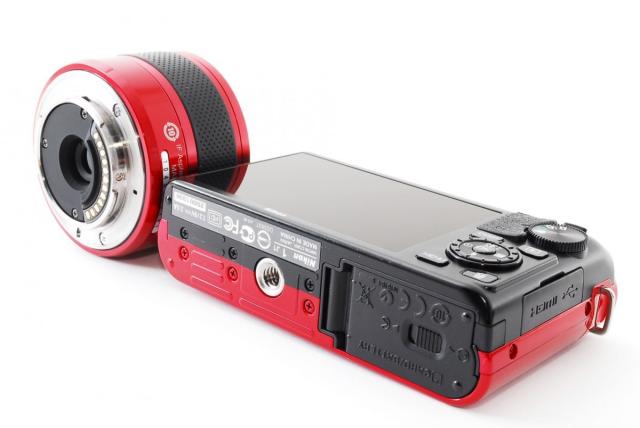 ニコン ミラーレス一眼 Nikon 1 J1 レンズキット レッド 中古 新品SD