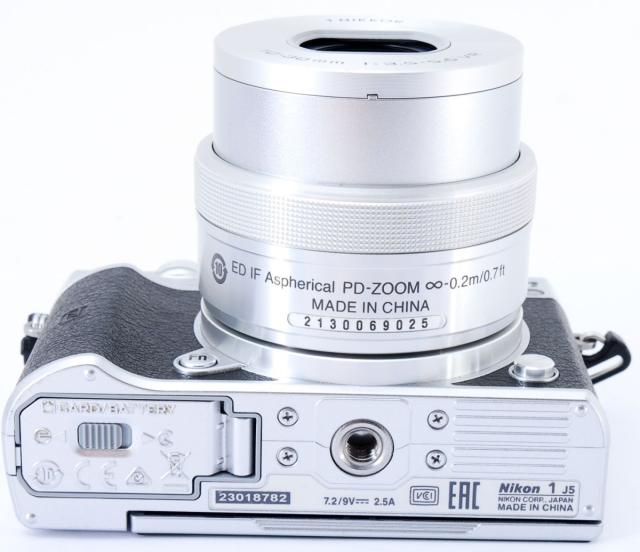 ニコン ミラーレス Nikon 1 J5 レンズキット シルバー 中古 Wi-Fi搭載