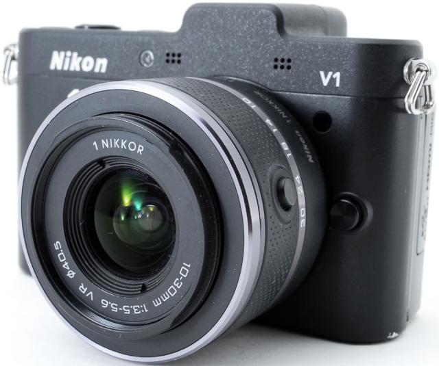 ニコン ミラーレス Nikon 1 V1 ブラック レンズキット 中古 新品SD