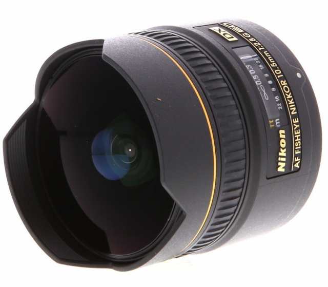 単焦点レンズ 中古 保証 Nikon ニコン AF DX Fisheye-Nikkor 10.5mm f/2.8G ED 32,970円