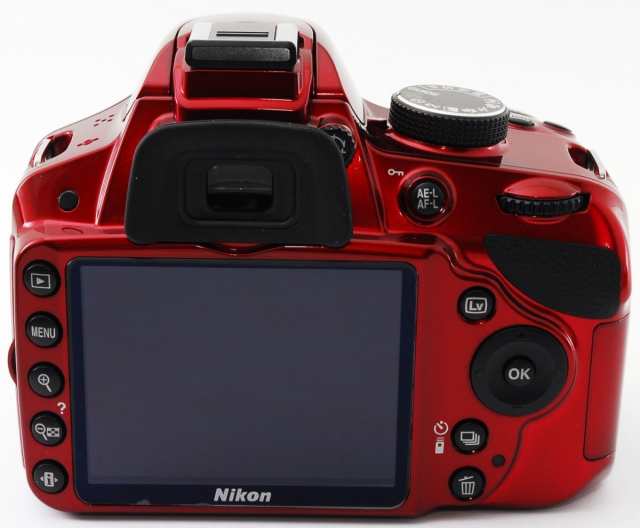 ニコン デジタル一眼 Nikon D3200 レッド レンズキット 中古 新品SD ...