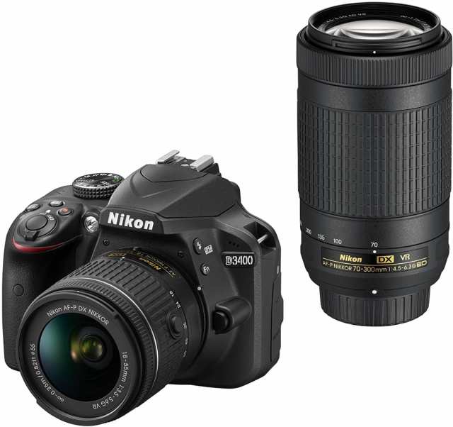 返品送料無料】 ニコン デジタル一眼 Nikon D3400 ダブルズームキット