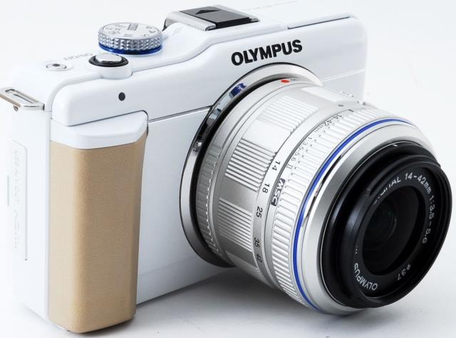 オリンパス ミラーレス OLYMPUS E-PL1s レンズキット ホワイト 中古 新品SDカード付き 届いてすぐに使える 付属品充実 手振れ補正 動画撮影