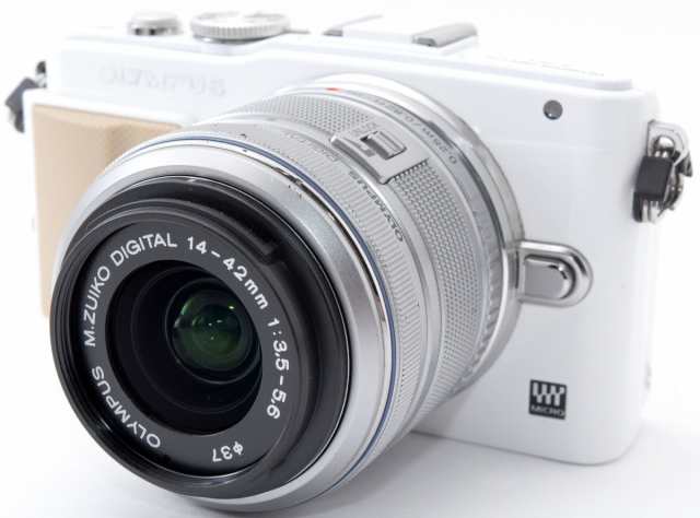 オリンパス ミラーレス OLYMPUS PEN E-PL5 レンズキット ホワイト 中古 新品SDカード＆予備バッテリー＆ボディジャケット付き 届いてすぐ