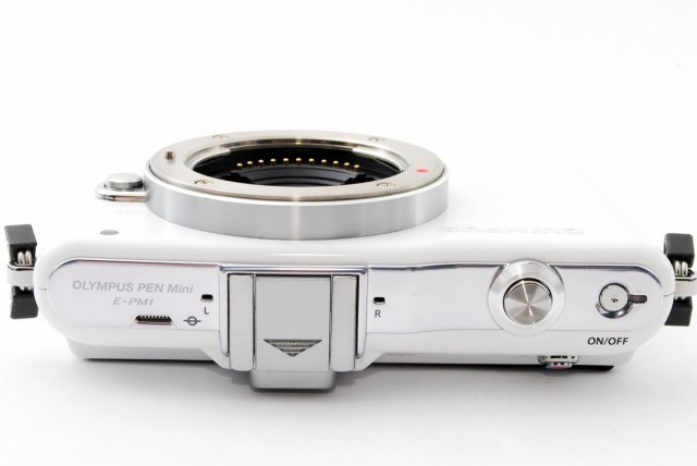 オリンパス ミラーレス OLYMPUS PEN mini E-PM1 ホワイト レンズ