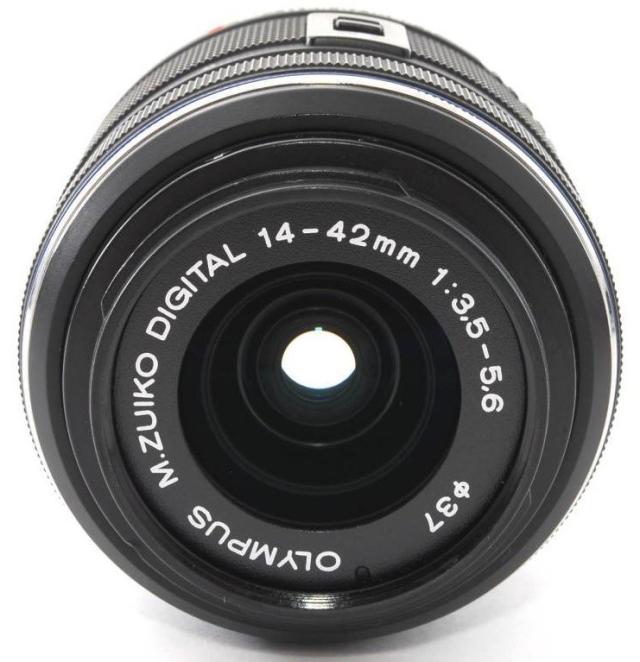 オリンパス 標準レンズ OLYMPUS M.ZUIKO DIGITAL 14-42mm F3.5-5.6 II R ブラック 中古 保証_2