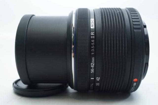 オリンパス 標準レンズ OLYMPUS M.ZUIKO DIGITAL 14-42mm F3.5-5.6 II R ブラック 中古 保証_4
