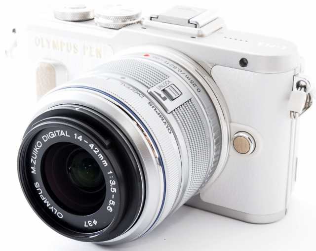 オリンパス ミラーレス OLYMPUS PEN E-PL8 レンズキット ホワイト 中古 ...