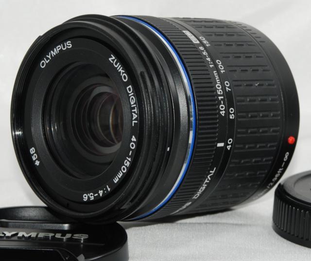 オリンパス 望遠レンズ おすすめ OLYMPUS ZUIKO DIGITAL ED 40-150mm F4.0-5.6 中古 レンズフード付き 長期保証