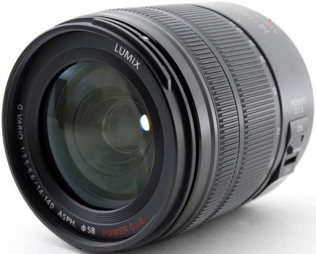 パナソニック 交換レンズ Panasonic LUMIX G VARIO 14-140mm/F3.5-5.6 ASPH./POWER O.I.S. ブラック H-FS14140-KA 中古