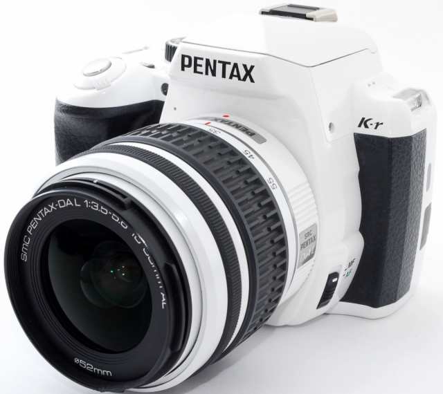 ペンタックス デジタル一眼 PENTAX K-r ホワイト レンズキット 中古 新品SDカード付き 届いてすぐに使える