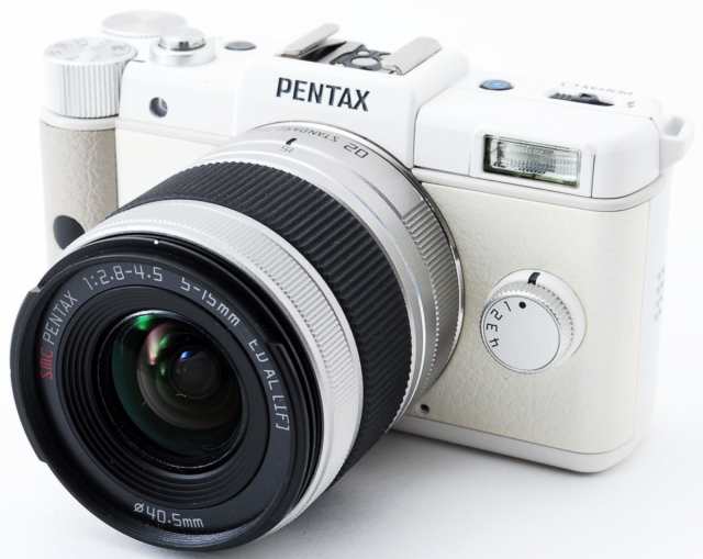 ミラーレス スマホに送れる PENTAX ペンタックス Q ホワイト レンズ