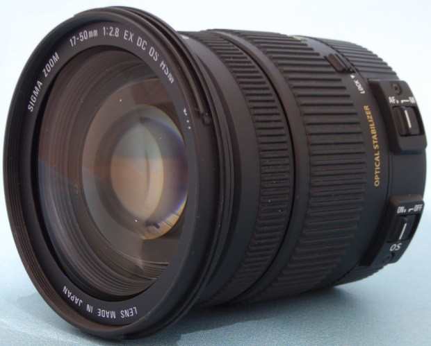 シグマ 標準レンズ SIGMA 17-50mm F2.8 EX DC OS HSM (キヤノン用) 中古 保証