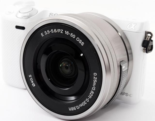 ソニー ミラーレス SONY α NEX-5R ホワイト レンズキット 中古 新品SD 