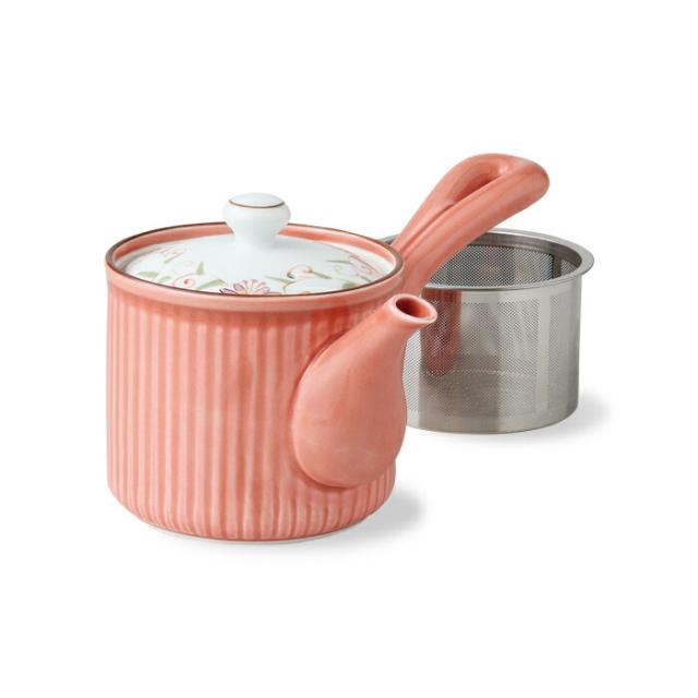 スーパーステンレス網 花連 Ss軽量急須 小 赤 350ml 楽 おいしい 型くずれしない 茶葉 開くおしゃれ 緑茶 お茶 紅茶 粉茶 片付けの通販はau Pay マーケット 産地直送波佐見焼 みくら