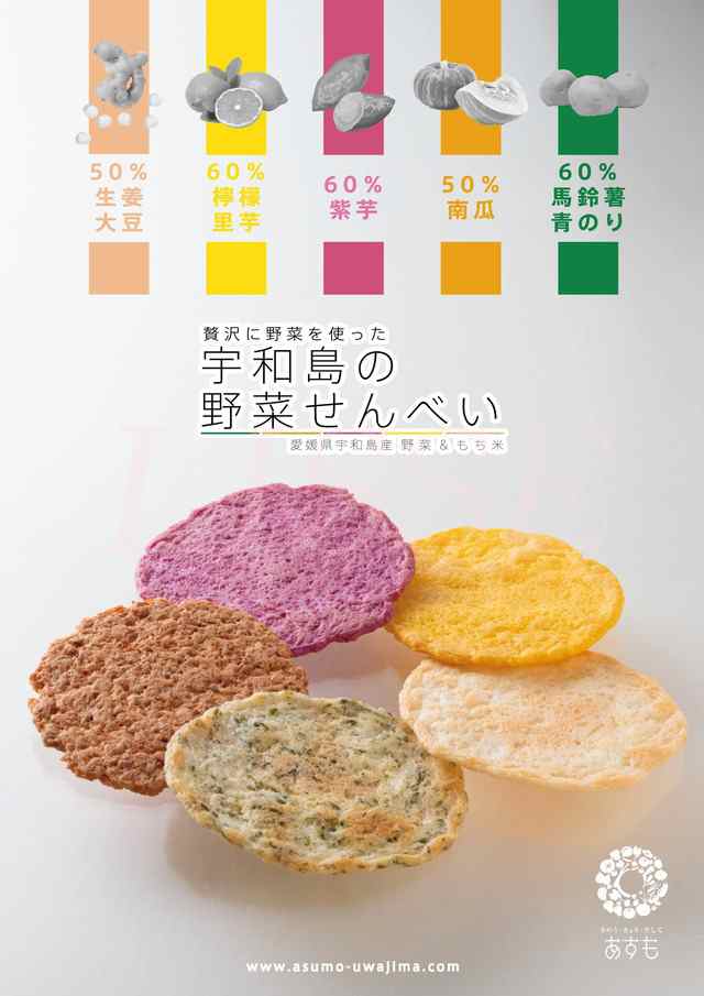 あすも 野菜せんべいギフト 2点セット 美味しい宇和島の野菜お祝い お礼 贈り物 スイーツ 正規代理店