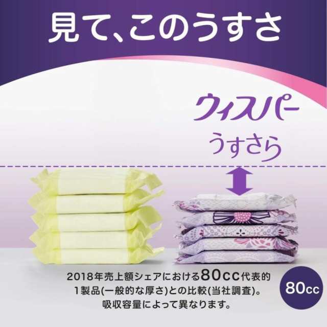 ウィスパー うすさら吸水 吸水ナプキン 吸水ライナー 多くても長時間