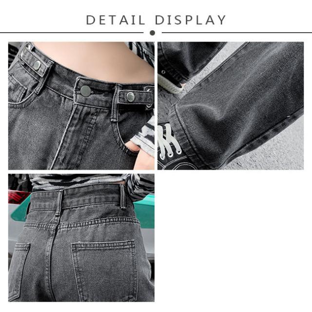 ワイドパンツ 秋新作 デニムパンツ レディース ハイウエスト