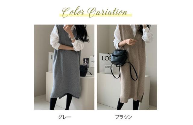 ニットベスト レディース ベストワンピース ロング トップス プルオーバー ゆったり レイヤード vネック ノースリーブ 体型カバー 重ね着 上品 楽天市場】レディース ベストワンピース ニットベスト ロング