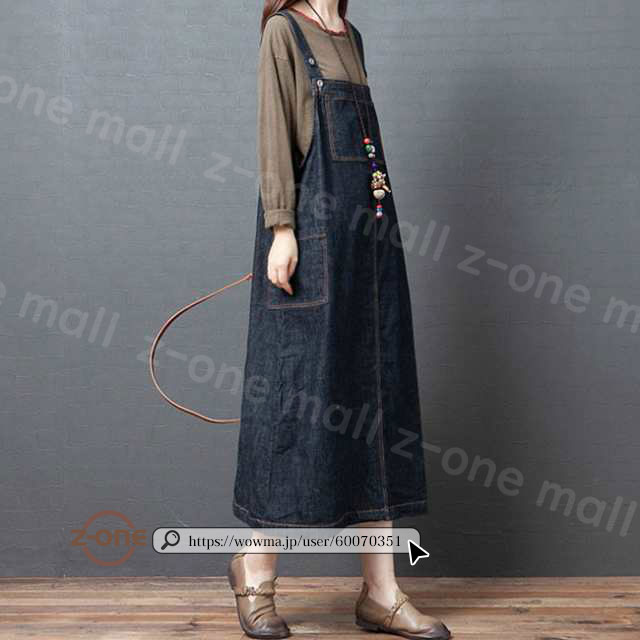 サロペット ジャンパースカート 冬新作 ワンピース サロペット