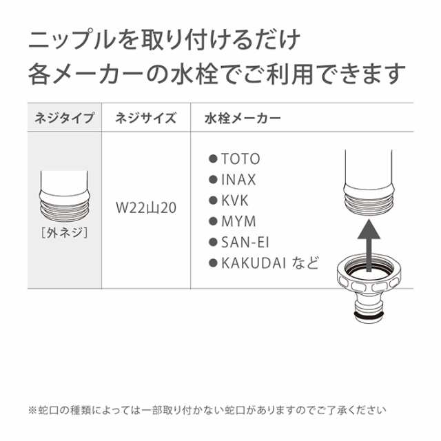 蛇口ニップル 泡沫蛇口用ニップル G063 タカギ takagi 公式 安心の2年間保証｜au PAY マーケット