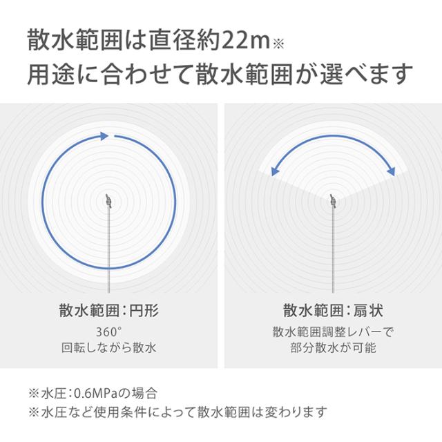 スプリンクラー メタルパルススプリンクラー(3/4パート&フル) G398 タカギ takagi 公式 安心の2年間保証_2