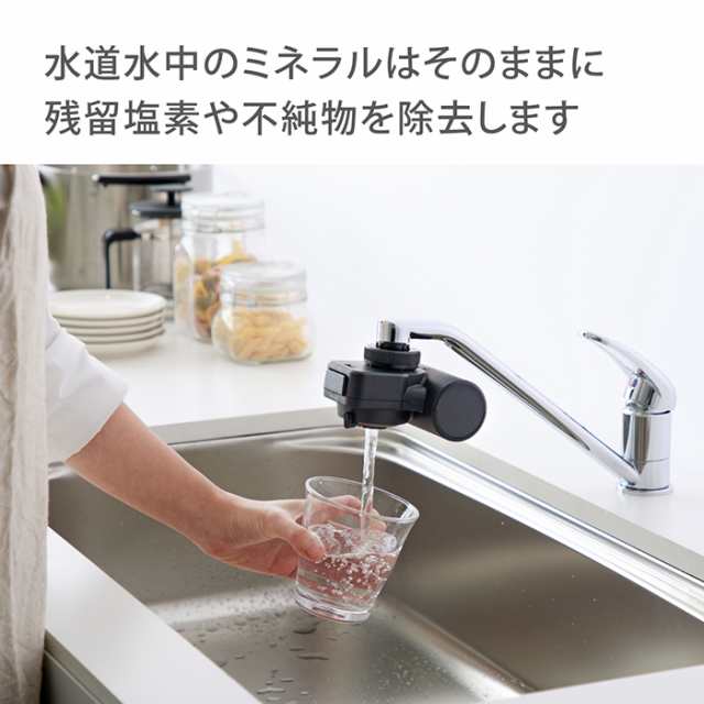 蛇口直結型浄水器 本体＋カートリッジ1個入り＋交換用カートリッジ2コ 