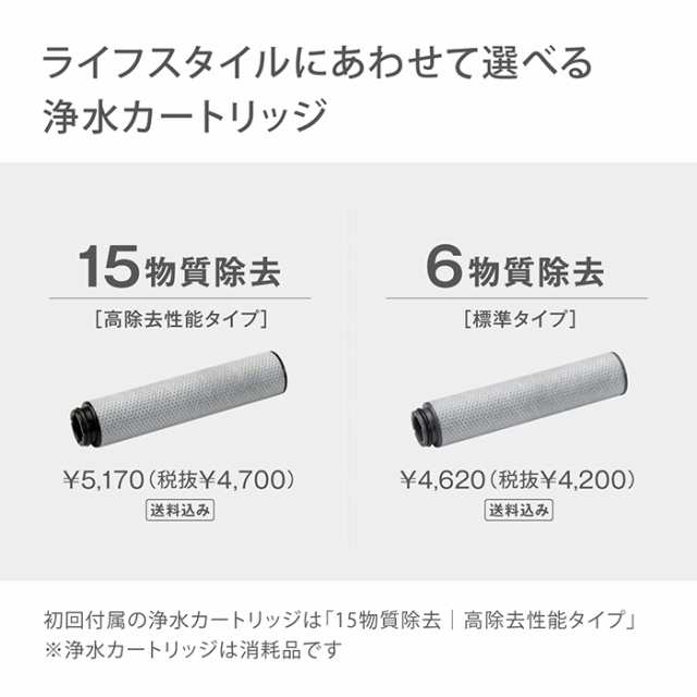 浄水器 蛇口直結型 タカギ mini Neo (白) 浄水カートリッジ1個入