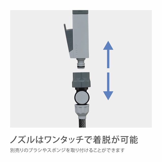 ホースリール　タカギ ホース 10m nano next ブラウン 内径7.5mm おしゃれ コンパクト おすすめ 家庭菜園園芸 洗車 掃除  RM1110BR takag｜au PAY マーケット