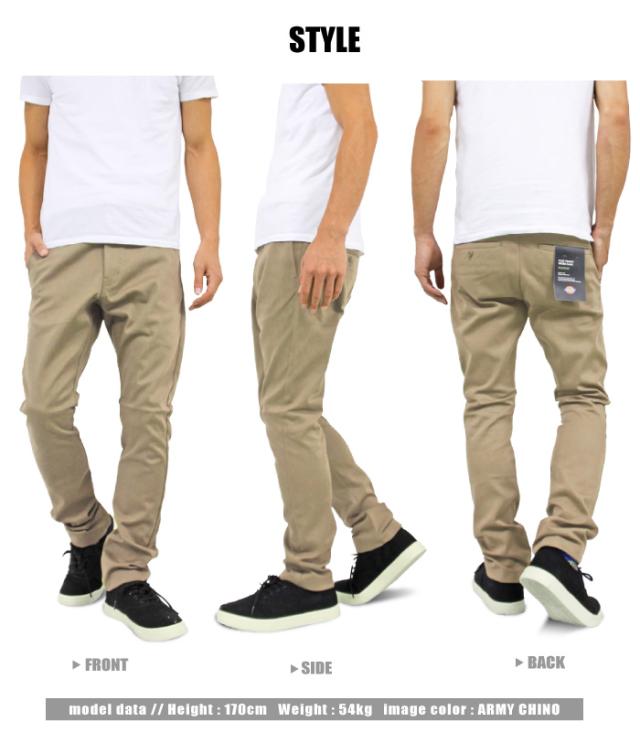 ディッキーズ Dickies リニューアル TCストレッチナローパンツ メンズ ワークパンツ タイトモデル テーパードパンツ チノパンツ デニムパンツ ストリート スリム カジュアル 作業着 バイク 自転車 韓国ファッション WD5882N 裾上げ不可 ポイント3倍_1