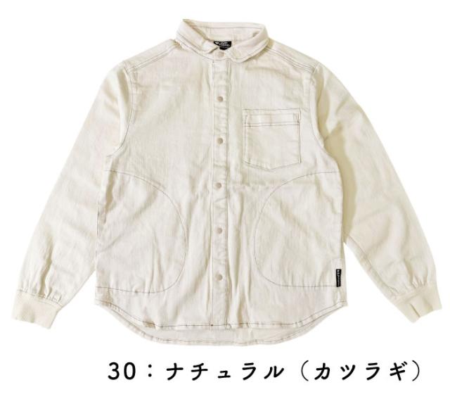 gym master ジムマスター 10ozストレッチデニムシャツカツラギシャツジャケット 丸襟 メンズ レディース デニムジャケット 長袖シャツ アウター カバーオール カジュアル アウトドア G221718_12