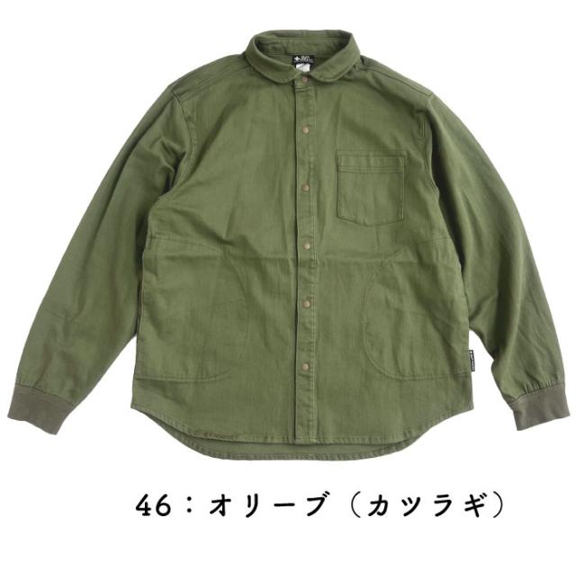 gym master ジムマスター 10ozストレッチデニムシャツカツラギシャツジャケット 丸襟 メンズ レディース デニムジャケット 長袖シャツ アウター カバーオール カジュアル アウトドア G221718_8